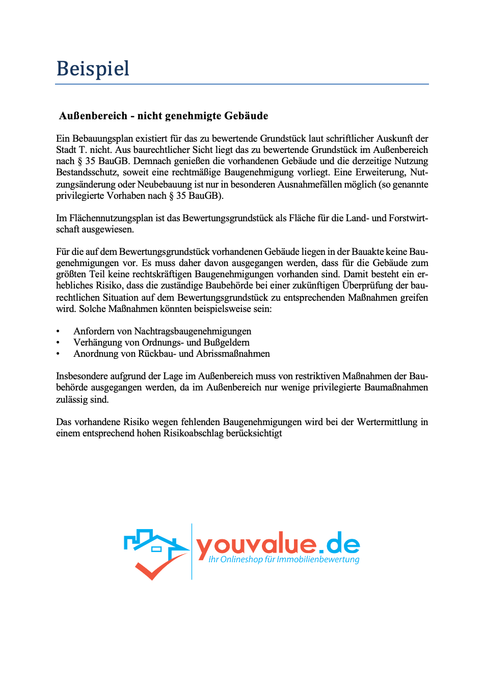 Textbausteine Bau- und Planungsrecht - Youvalue